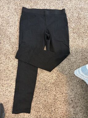 No Boundaries Black Ribbed Youth XL Leggings - Pink Size Tag